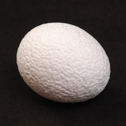 Заготовка для декора «Яйцо» пенопласт. h= 7 см   (уп. 10 шт.) З (1237)