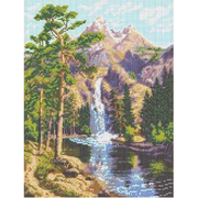 Рисунок на канве Каролинка КК-006 «Горный водопад» 22*30 см