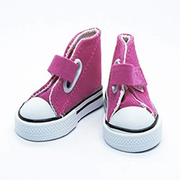 Обувь для игрушек (Кеды) КЛ.27003  7,5 см  выс. 4,5 см малиновый на 1 лип. (1 пара)