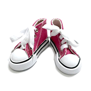 Обувь для игрушек (Кеды) КЛ.25776  7,5 см  выс. 4см малиновый (1 пара)