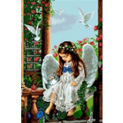 Рисунок на канве Гелиос И-034 «Ангелочек» 43*62 см