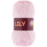 Пряжа Лили (Lily Vita Cotton), 50 г / 125 м, 1611 бл. розовый