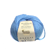 Пряжа Бэби Вул XL (Baby Wool XLGazzal ), 50 г / 100 м  813 голубой