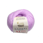 Пряжа Бэби Вул XL (Baby Wool XLGazzal ), 50 г / 100 м  823 сиреневый