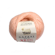 Пряжа Бэби Вул XL (Baby Wool XLGazzal ), 50 г / 100 м  834 персиковый