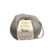 Пряжа Бэби Вул XL (Baby Wool XLGazzal ), 50 г / 100 м  817  серый