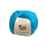 Пряжа Бэби Вул XL (Baby Wool XLGazzal ), 50 г / 100 м  820 бирюзовый