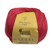 Пряжа Органик бэби коттон (Organik baby cotton Gazzal ), 50 г / 115 м  429 красный