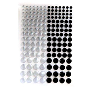 Стразы клеевые KS-C-METAL металлик 3/4/5/6мм Ki Sing круглые черно-белый (уп. 114 шт.)