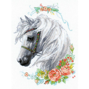 Набор для вышивания Риолис №1804 «Белогривая лошадка» 40*30 см