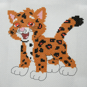 Набор для вышивания Гелиос № 11 «Веселый леопард» 18*20 см