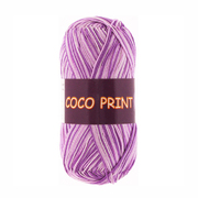 Пряжа Коко принт (Coco Vita Print) 50 г / 240 м 4670 бел-сирен.