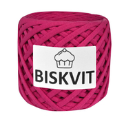 Пряжа Бисквит (Biskvit) (ленточная пряжа) фуксия