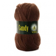 Пряжа Канди (Candy Vita), 100 г / 178 м 2535 коричневый