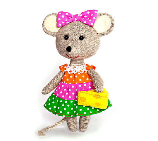 Мягкая игрушка «Мышка Жанин», набор для шитья, 18 × 22 × 2 см 