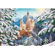 Ткань для вышивания бисером Магия канвы КС-010 «Зимний замок» 27*38 см