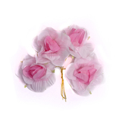 Декор MH1-249 цветы «Астра» 7715348 уп.4 шт F07 бело-розовый