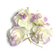 Декор MH1-249 цветы «Астра» 7715348 уп.4 шт F249 фиолетово-кремовый