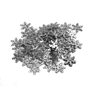 Пайетки «фигурки» Астра снежинки 13 мм (уп. 10 г) 01 серебро