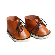 Обувь для игрушек (Ботиночки) 3495209 7,5 см  «Завязки»  пара коричневый