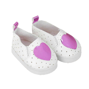 Обувь для игрушек (Мокасины) 4258960 7,0 см «Сердечко»  пара фиолетовый