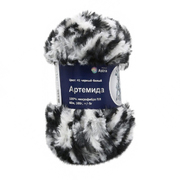 Пряжа Артемида (Astra Premium), 100 г / 60 м, 41 чёрный/белый