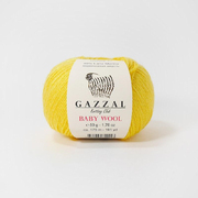 Пряжа Бэби Вул  (Baby Wool Gazzal ), 50 г / 175 м  833 жёлтый