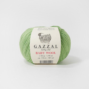 Пряжа Бэби Вул  (Baby Wool Gazzal ), 50 г / 175 м  838 салатовый