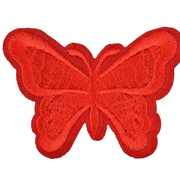 Термоаппликация TBY-2176 «Бабочка» 5*7 см красный