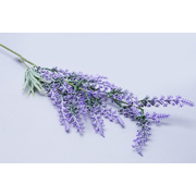 Цветок искусственный 81476 «Ветка с колосками» 75 см 612415 фиолетовый