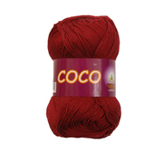 Пряжа Коко Вита (Coco Vita Cotton), 50 г / 240 м, 4332 бордо