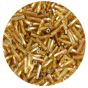 Бисер Астра стеклярус (уп. 20 г) М0022Т золотистый кручен.