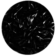 Бисер Астра стеклярус (уп. 20 г) М0049Т черный кручен.