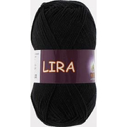 Пряжа Лира (Lira Vita Cotton), 50 г / 150 м 5002 черный