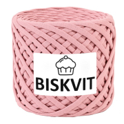 Пряжа Бисквит (Biskvit) (ленточная пряжа) малиновый йогурт