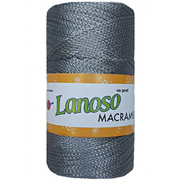 Пряжа Макраме (Lanoso Macrame PP),  200г/ 230 м, 953  серый