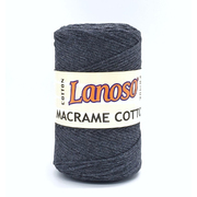 Пряжа Макраме (Lanoso Macrame PP),  200г/ 230 м, 963 т. серый