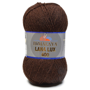 Пряжа Лана люкс 400 (Himalaya Lana Lux 400),  100 г/ 400  22033 коричневый