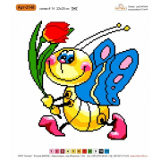 Набор для вышивания Нитекс 2148 «Бабочка» 22*25 см
