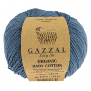 Пряжа Органик бэби коттон (Organik baby cotton Gazzal ), 50 г / 115 м  434 джинсовый