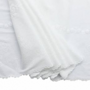 Ткань бельевая эластичная  36 см №SU -119 белая (уп.10 м)