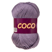 Пряжа Коко Вита (Coco Vita Cotton), 50 г / 240 м, 4334 гр. сиреневый
