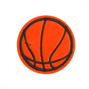 Термоаппликация LA467 Мяч 4,5 см оранжевый
