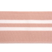 Подвяз трикотажный п/эTBY73006 пыльно-розовый с белыми полосами 6*80см
