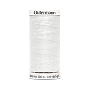 Нитки п/э Гутерман GUTERMAN DENIM №50  100 м для джинсовой ткани 700160 (7726582) 1016 белый