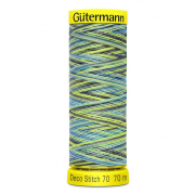 Нитки п/э Гутерман GUTERMAN DECO STITCH №70  70 м мультиколор для декоративных швов 702161 цв.9852