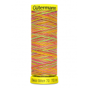 Нитки п/э Гутерман GUTERMAN DECO STITCH №70  70 м мультиколор для декоративных швов 702161 цв.9873