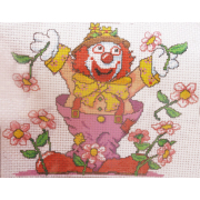 Рисунок на канве Д-011 «Веселый клоун» 16*20 см