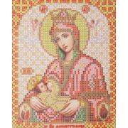 Ткань для вышивания бисером Благовест И-5076 Пр. Богородица Млекопитательница 13,5*17см