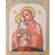 Ткань для вышивания бисером Благовест И-5031 Пр. Богородица Почаевская 13,5*17см